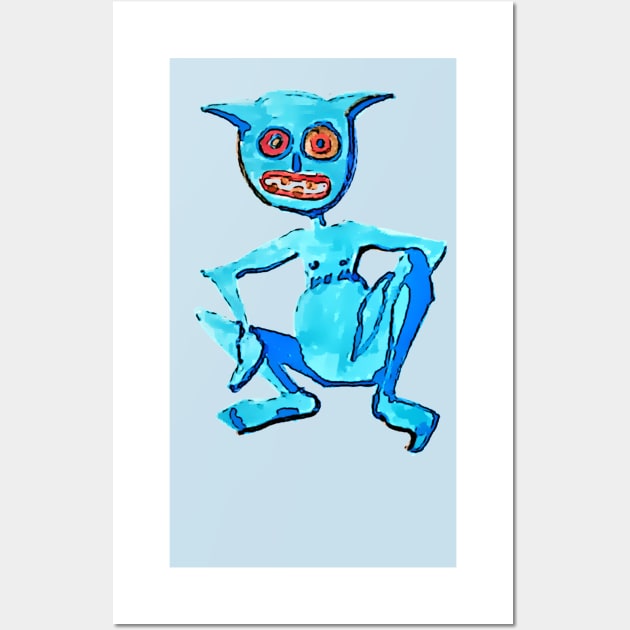 This Blue Dude Wall Art by L'Appel du Vide Designs by Danielle Canonico